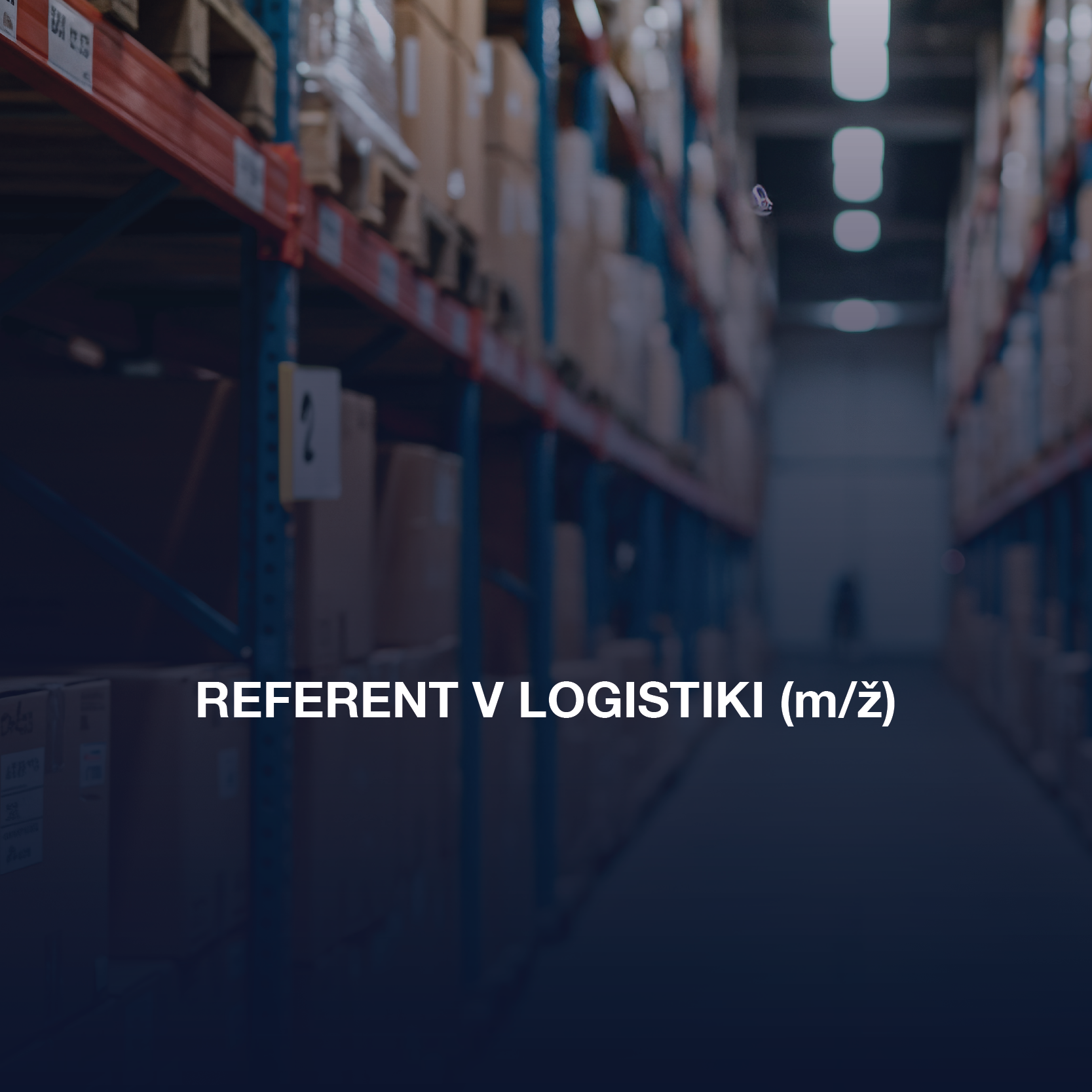 REFERENT V LOGISTIKI (m/ž)